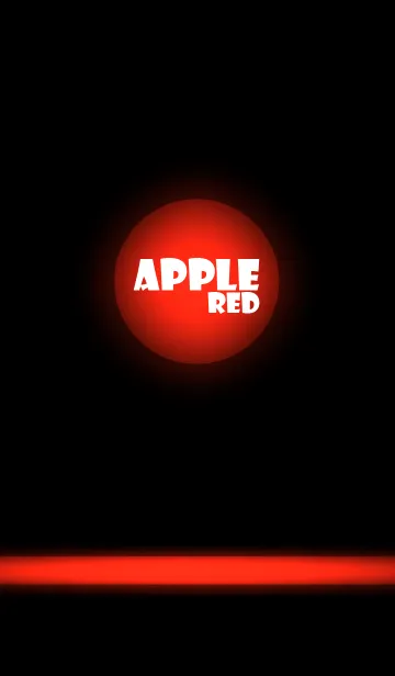 [LINE着せ替え] Simple Apple Red Light Theme v.2 (jp)の画像1