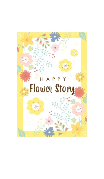 [LINE着せ替え] HAPPY Flower Story yellowの画像1