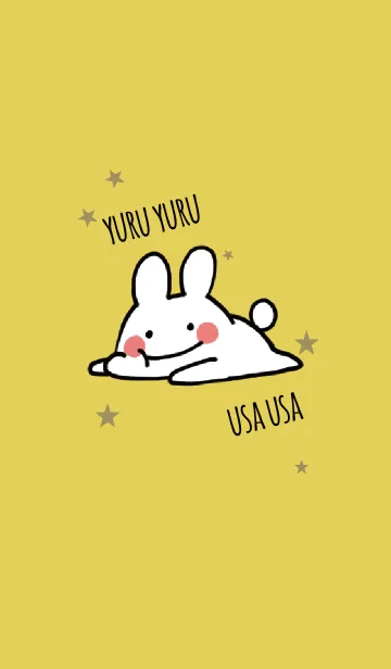 [LINE着せ替え] ゴールド 金 / ゆるゆるウサギの画像1