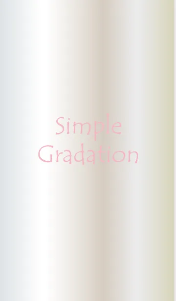 [LINE着せ替え] Simple Gradation -WHITEGOLD*PINK-の画像1