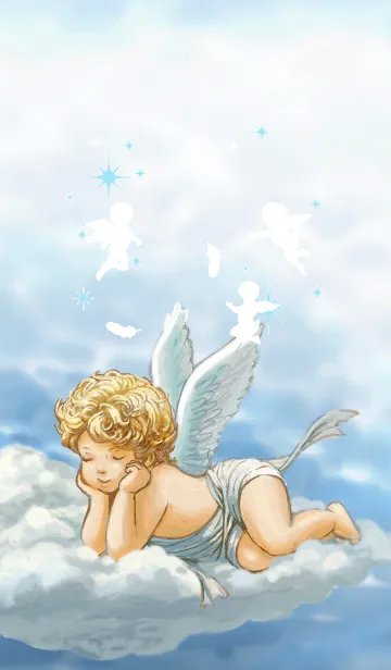 [LINE着せ替え] 可愛い赤ちゃん天使もしくは、キューピッドの画像1