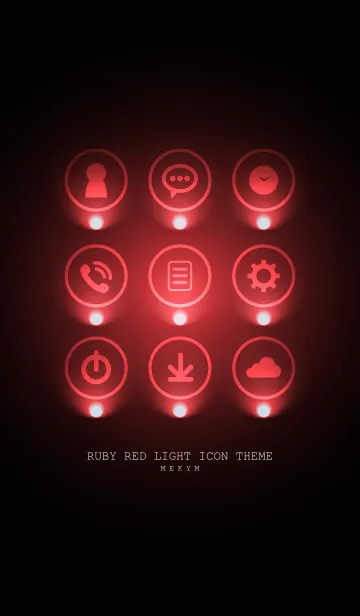 [LINE着せ替え] RUBY RED LIGHT ICON THEME 2の画像1