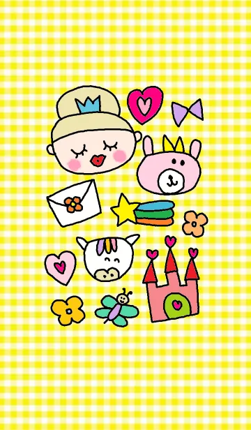 [LINE着せ替え] ハッピープリンセス x うさぎの画像1