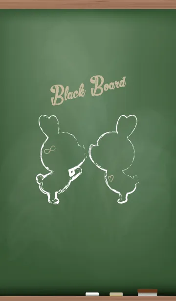 [LINE着せ替え] Black Board Love Version 13.の画像1