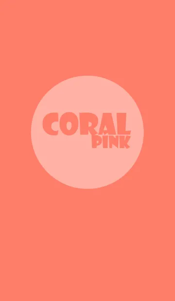 [LINE着せ替え] coral pink theme v.2 (jp)の画像1