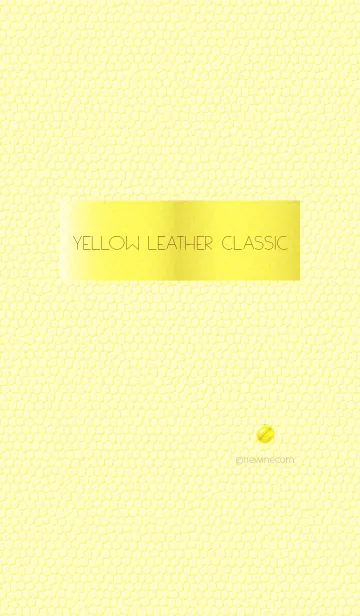 [LINE着せ替え] イエロー レザー クラシックの画像1