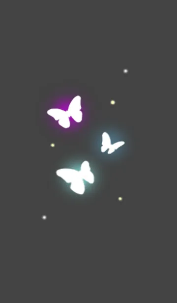 [LINE着せ替え] Glow Butterflyの画像1