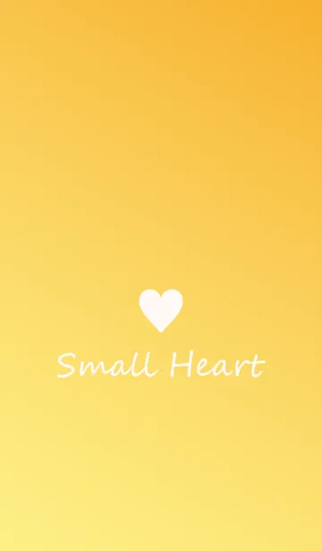 [LINE着せ替え] Small Heart *Yellow Gradation*の画像1