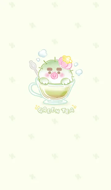 [LINE着せ替え] cactuskun _ Green tea latteの画像1