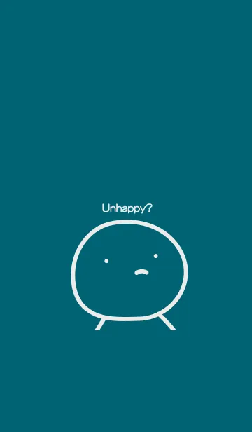 [LINE着せ替え] Unhappy？ (Sblue)の画像1