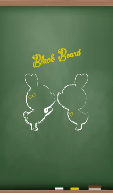 [LINE着せ替え] Black Board Love Version 14.の画像1