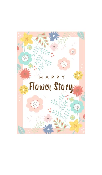 [LINE着せ替え] HAPPY Flower Story pinkの画像1