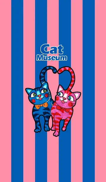 [LINE着せ替え] 猫博物館 15 - A Loving Couple Catの画像1