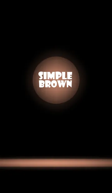 [LINE着せ替え] Simple brown Light Theme v.2 (jp)の画像1