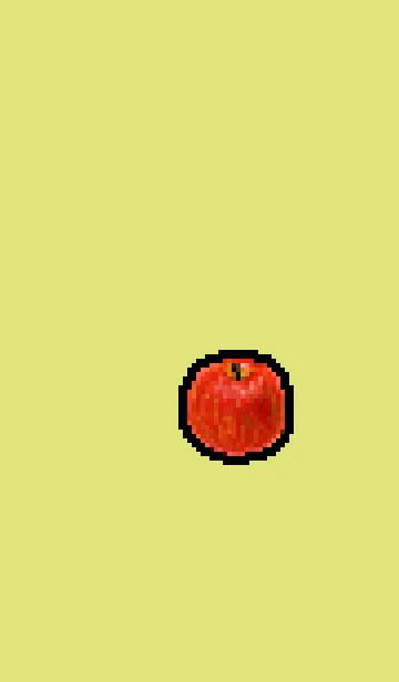 [LINE着せ替え] かわいいドット絵りんごの画像1
