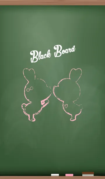 [LINE着せ替え] Black Board Love Version 15.の画像1