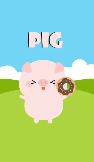 [LINE着せ替え] I Love Love Pig Theme (jp)の画像1