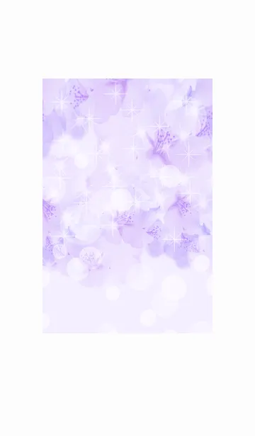 [LINE着せ替え] 淡い紫の花の画像1