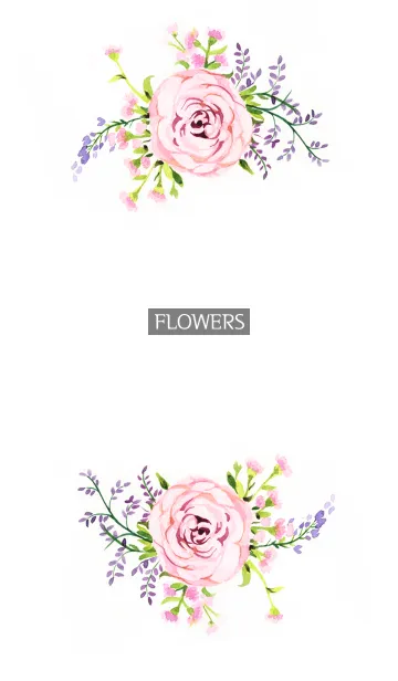 [LINE着せ替え] water color flowers_674の画像1