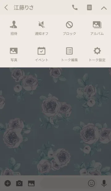 [LINE着せ替え] Antique blue rosesの画像4