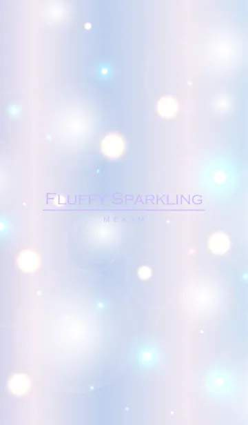 [LINE着せ替え] Purple Fluffy Sparkling -MEKYM- 5の画像1
