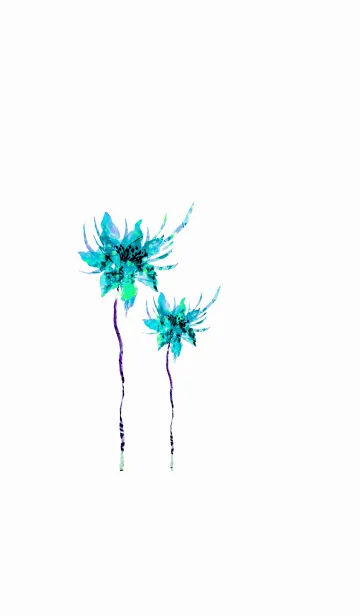 [LINE着せ替え] 発色鮮やかな青い花の画像1