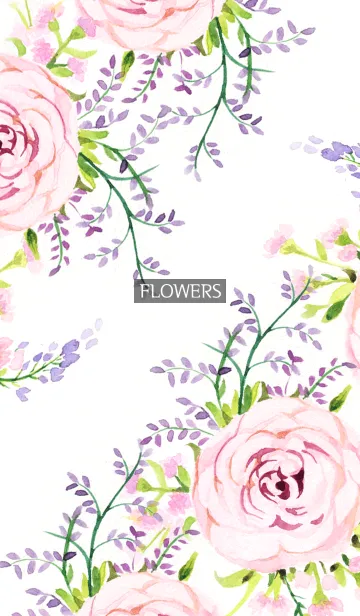 [LINE着せ替え] water color flowers_678の画像1