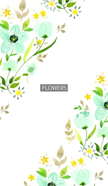 [LINE着せ替え] water color flowers_690の画像1