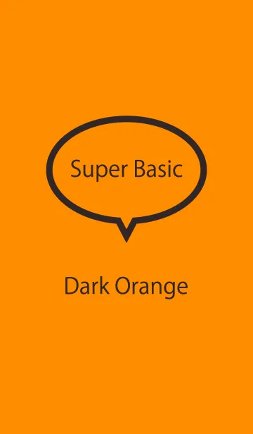 [LINE着せ替え] Super Basic Dark Orangeの画像1