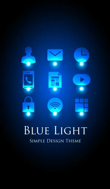 [LINE着せ替え] BLUE LIGHT THEME 3の画像1