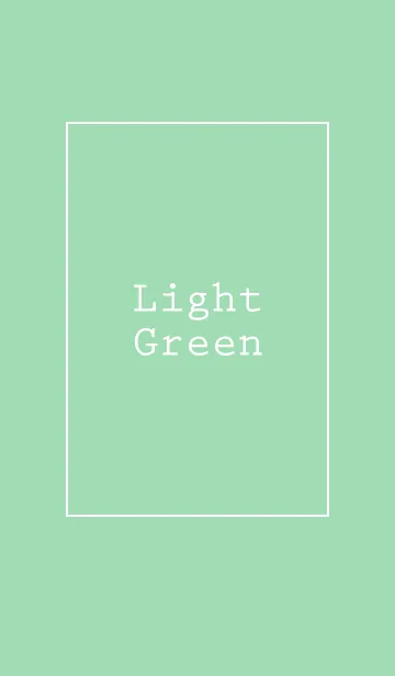 [LINE着せ替え] シンプルで綺麗なライトグリーンの画像1