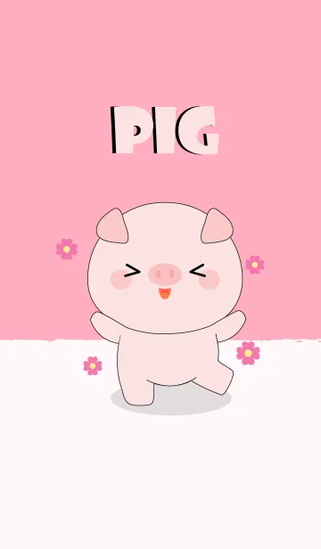 [LINE着せ替え] Cute Cute Pig Theme (jp)の画像1