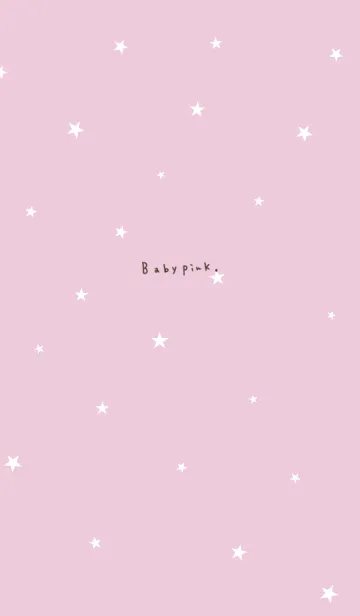 [LINE着せ替え] ベビーピンクと星の画像1
