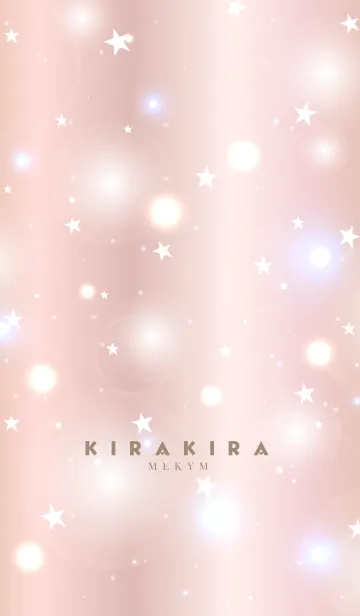 [LINE着せ替え] KIRAKIRA -PINK GOLD STAR- 5の画像1
