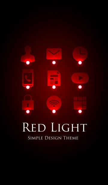 [LINE着せ替え] RED LIGHT THEME.の画像1