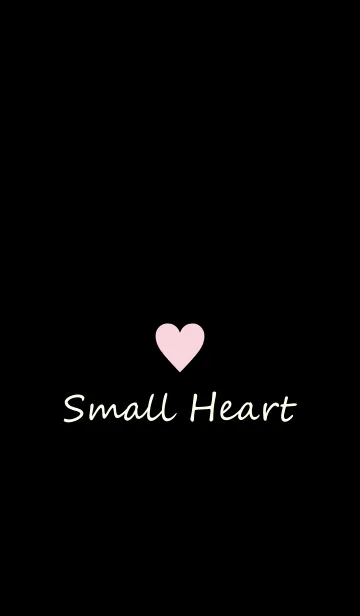 [LINE着せ替え] Small Heart *Black+Pink 3の画像1