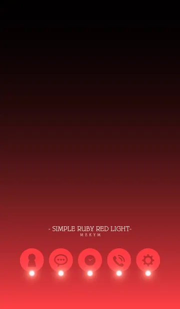 [LINE着せ替え] - SIMPLE RUBY RED LIGHT -の画像1