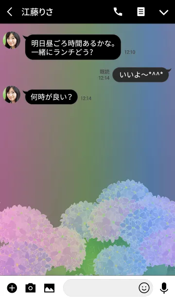 [LINE着せ替え] =Street hydrangea=の画像3