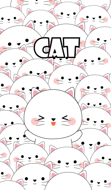 [LINE着せ替え] Special Emotion White Cat Theme (jp)の画像1