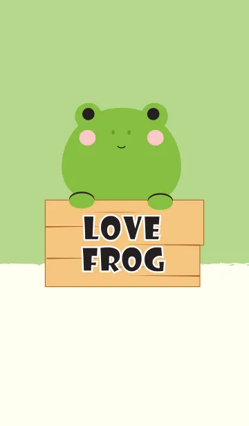 [LINE着せ替え] Simple Love Frog Theme V.2 (jp)の画像1