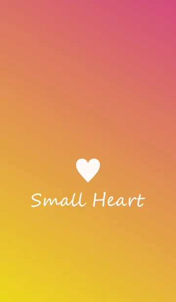 [LINE着せ替え] Small Heart *Pink+Yellow*の画像1