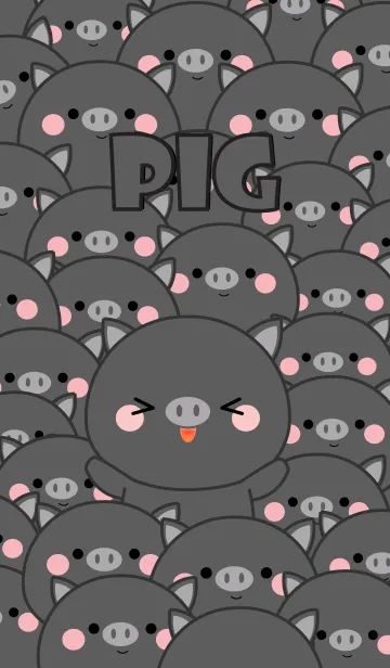 [LINE着せ替え] Special Emotion Black Pig Theme (jp)の画像1