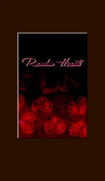[LINE着せ替え] Ramdom Heart -Black ＆ Redの画像1
