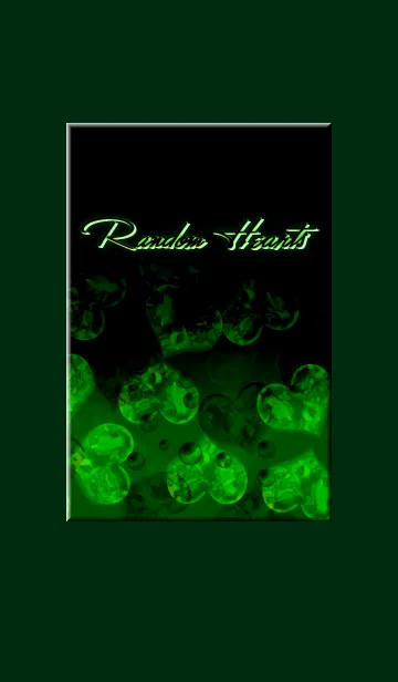 [LINE着せ替え] Ramdom Heart -Black ＆ Greenの画像1