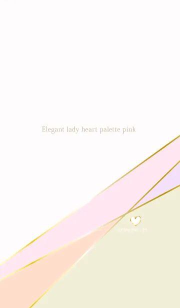 [LINE着せ替え] Elegant lady heart palette pinkの画像1