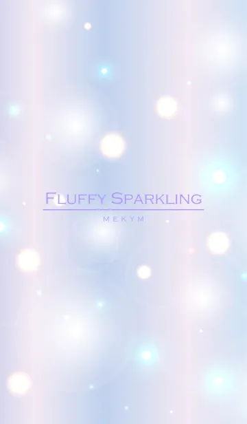 [LINE着せ替え] Purple Fluffy Sparkling -MEKYM- 6の画像1
