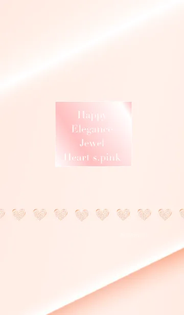 [LINE着せ替え] Happy Elegance Jewel Heart s.pinkの画像1