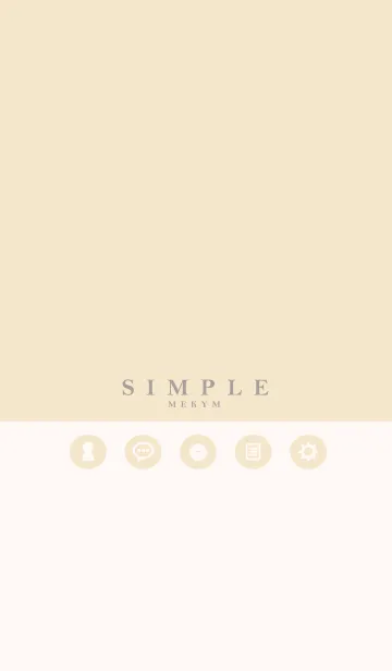 [LINE着せ替え] NATURAL SIMPLE ICON -MEKYM- 3の画像1