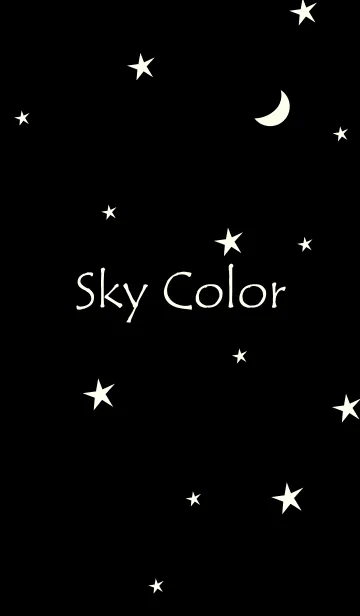 [LINE着せ替え] Sky Color -BLACK+IVORY 2-の画像1