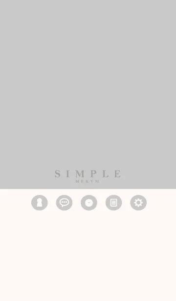 [LINE着せ替え] NATURAL SIMPLE ICON -MEKYM- 4の画像1